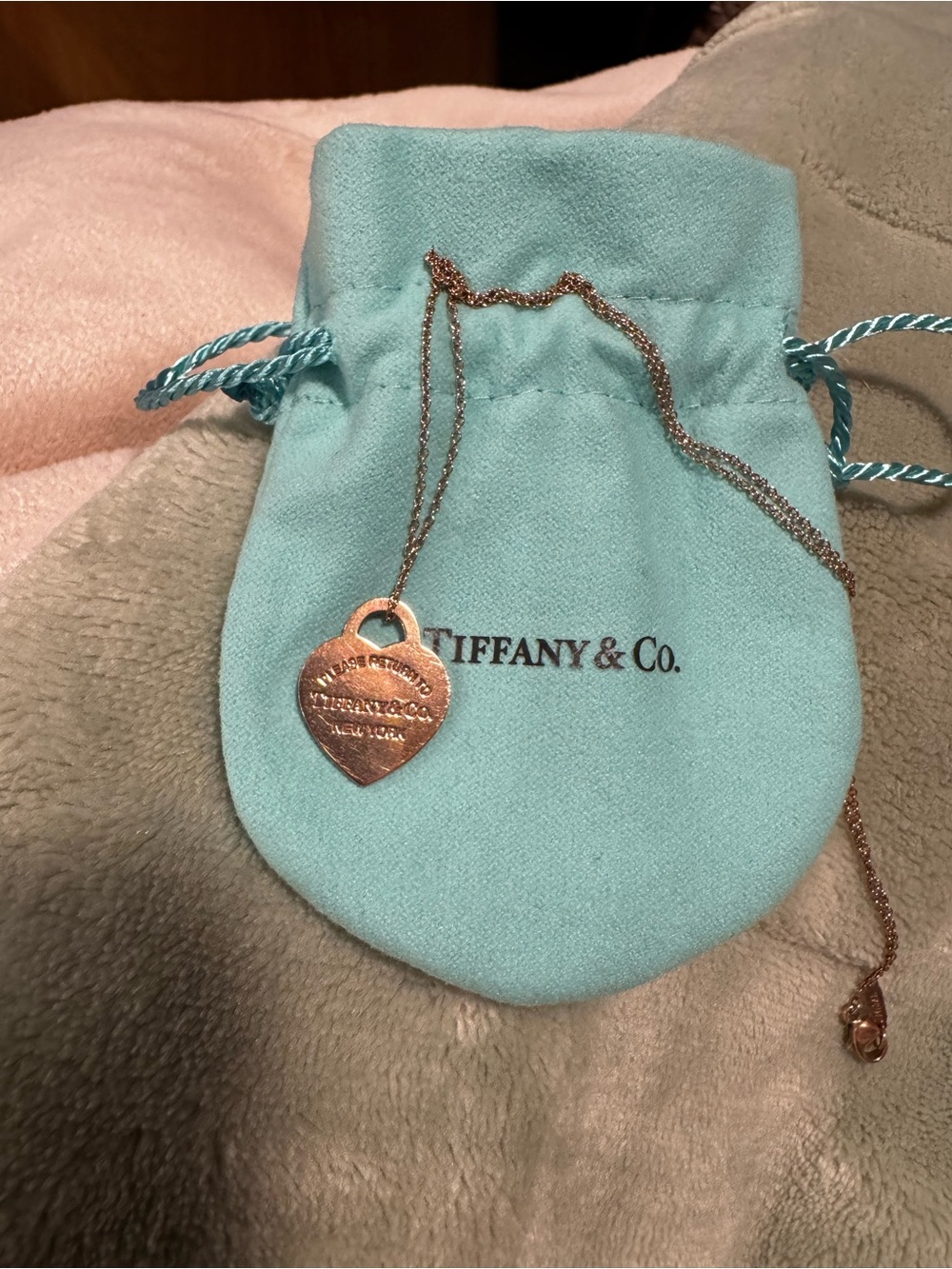 Tiffany & Co. Rose Gold Heart Return to Tiffany Pendant Necklace - Rose Gold